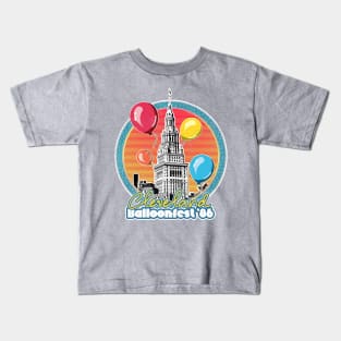 Cleveland Balloonfest 86 / Vintage Style Faded Design Kids T-Shirt